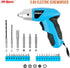 Hi-Spec 27pc 3.6V Blue USB Small Power Electric Screwdriver Set. Cordless & Rechargeable with Driver Bit Set...