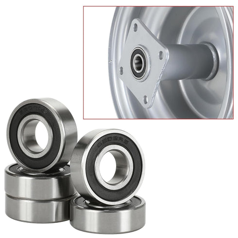 GREHUA Mini Bike Wheel Bearing Front and Rear for Coleman CT200U Trail 200 BT200X CT200U-EX Baja Warrior MB165 Massimo MB200 Predator 212cc 196cc ...