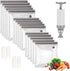 Sous Vide Bags 20pack Reusable Vacuum Food Storage Bags with 3 Sizes Vacuum Food Bags,1 Hand Pump,4 Sealing Clips for Food Storage and Sous Vide C...