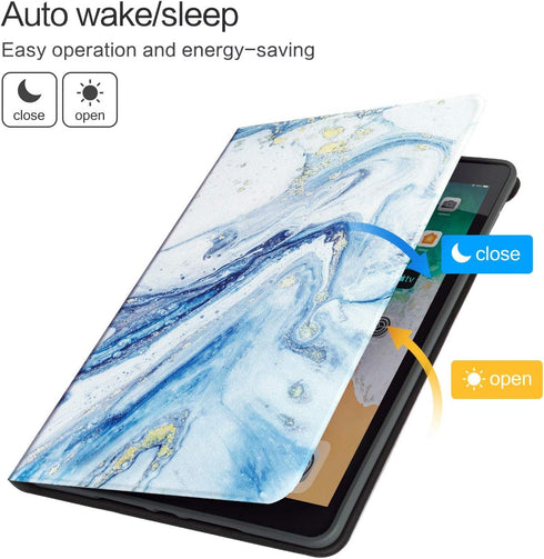 Vimorco iPad 9th Generation Case, Case for iPad 8th/7th Gen, iPad 10.2 inch Cover 2021/2020/2019, Adjustable Stand Auto Wake/Sleep Smart Case, Blu...