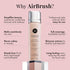 MagicMinerals AirBrush Foundation by Jerome Alexander – 2pc Set with Airbrush Foundation and Kabuki Brush - Spray Makeup with Anti-aging Ingredien...