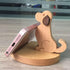 Wooden Cell Phone Holder, Wooden Smartphone Desk Holder with Anti-Slip Base for All Mobile Phones (Dog)......