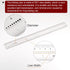 Film Flexible Ruler 30cm 0.5mm Scale PET Plastic Covered Folding Straight Ruler Calibration Soft Ruler Measuring Tool for Factory, Transparent...
