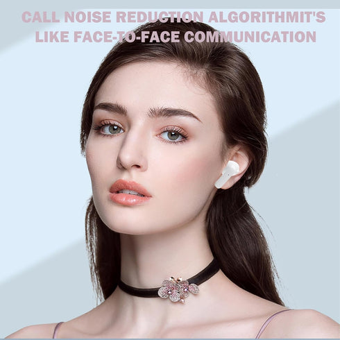 2024 New Version True Wireless Bluetooth Earbuds in-Ear Headphones Headset with Charging Case Compatible with Apple & Android, Dual Connect, Built...