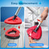 Scrub Brush Replacement Head and Base for EasyWring Spin Mop 1 Tank System, Upgraded Floor Scrubber Brush Triangle Hard Bristle Cleaning Brush for...
