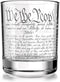 Constitution Of The United States - Old Fashioned Whiskey Rocks Glass - We The People American USA Patriotic Gift - 10 oz - Made in USA...