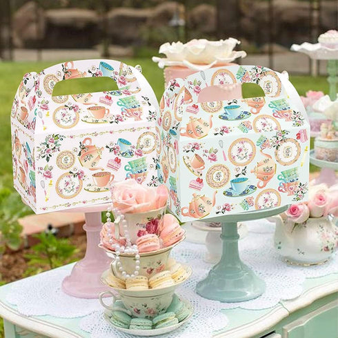 12 PCS Tea Party Favor Boxes Lets Tea Party Party Supplies Lets Tea Party Favor Bags Tea Party Time Party Supplies Tea Party Supplies Tea Party Su...