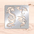 BENECREAT 6x6" Dragon Metal Stencils, Chinese Dragon Stencils for Wood Canvas Wall Painting Crafts and Decorations...