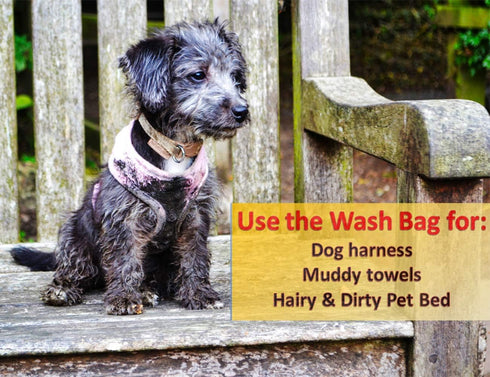 Pet Laundry Bag | Stops Pet Hair Blocking the Washing Machine | Jumbo Size Wash Bag Ideal For Dog Cat Horse Guinea Pig | Hair Remover Safely...