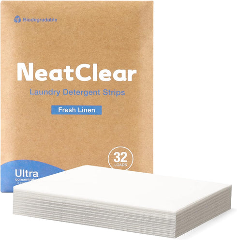 Eco-friendly Laundry Detergent Sheets, Travel Size Liquidless Soap Sheets NeatClear | No Mess & Space-Saving, Great For Travel, Apartments, Dorms ...