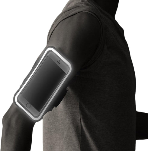 RevereSport Compatible iPhone 12 Mini Waterproof Running Armband with Extra Pockets for Keys, Cash and Credit Cards. Phone Arm Holder for Sports, ...