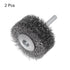 uxcell 2PCS Wire Wheel Brush for Drill Attachment 2" Carbon Steel Wire for Cleaning Removal Rust Stripping Corrosion...