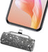 Mini Portable Charger USB C Small Power Bank 4500mAh, Bling Cute Battery Pack for iPhone 15/15 Plus/15 Pro/15 Pro Max, Samsung Galaxy S24/S23/S22,...