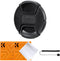 K&F Concept 40.5mm Lens Cap Cover, 4-in-1 Center Pinch Lens Cover + Anti-Loss Keeper Leash + Microfiber Cleaning Cloth Kits Compatible with Nikon,...