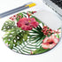 Mouse Pad Mousepad Tropical Leaves Print Mouse Mat Mouse Pad Office Mousemat Round Mousemat Hawaii Hawaiian Tropical Palm Print Mousepad...