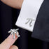 HAWSON Personalized Math Symbol ? Cufflinks Best Gift for Man Silver....