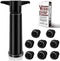 Wine Saver Pump with 8 Vacuum Wine Stoppers, Wine Bottle Stoppers with Food Grade Silicone Leak proof Keep Fresh Suitable for All Standard Wine Bo...