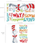 Decalplanet Dr Seuss Inspirational Quotes Wall Stickers Kids Wall Decal Saying Classroom Reading Room Baby Nursery Wall Decor...