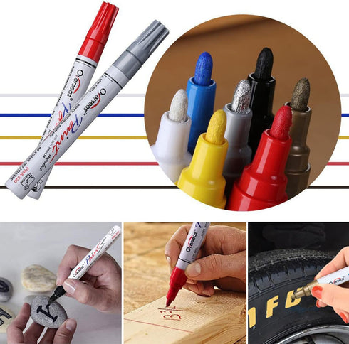 Paint Pens Paint Markers on Almost Anything Never Fade Quick Dry and Permanent, Oil-Based Waterproof Paint Marker Pen Set for Rocks Painting, Wood...