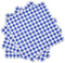 Gatherfun Cocktail Napkins 3-ply 80PCS Blue and White Gingham disposable Paper Napkins Beverage napkins for Restaurant Bar Picnic Birthday Party...
