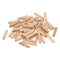 PATIKIL 1/4 Wooden Dowel Pins, 200 Pcs M6x25mm Wood Dowel Pins Hardwood Pegs Fluted Groove Easy Insertion for Crafts Furniture Door Art...