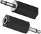 3.5mm Mono to Stereo Adapter, 2 Pack 3.5mm 1/8" Mono Male Plug to 3.5mm 1/8" TRS Stereo Female Jack for Radio, Headphone...