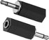 3.5mm Mono to Stereo Adapter, 2 Pack 3.5mm 1/8" Mono Male Plug to 3.5mm 1/8" TRS Stereo Female Jack for Radio, Headphone...