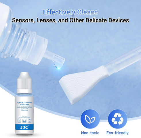 Upgraded Camera Sensor Cleanning Kit Cleaner Set with Bright Built in Light Cleaning Handle & 10PCS 16MM APS-C Sensor Cleaning Swabs & Sensor Clea...