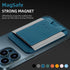 HiWe for MagSafe Wallet, Magnetic Card Wallet Holder for iPhone 15/14/13/12 Series, Leather Wallet, Fit 6 Cards, Slim, RFID Blocking, Navy Blue......