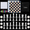 Chess Set with Checkers Board Silicone Resin Mold, 16 Pieces Full Size 3D Chess Crystal Epoxy Casting Molds for DIY Art Crafts Making, Family Part...