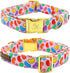 Elegant little tail Easter Dog Collar, Colorful Candy Print Pet Collar Dogs Cute Pink Dog Collar Boy Girl Dog Collars Pet Gift Adjustable Dog Coll...