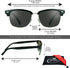 proSPORT Classic Reading Sunglass Reader for Men & Women - NOT BIFOCAL Horn Rimmed Frame...