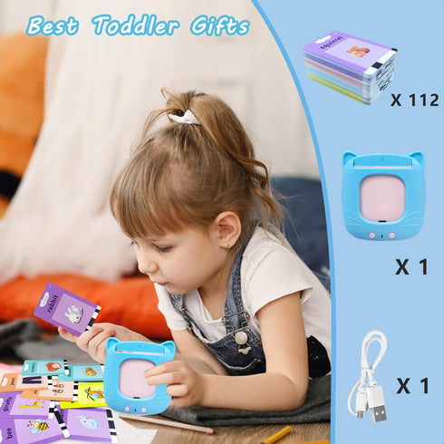 Toddler Toys for 2 3 4 5 Year Old Boy Girl, Learning Educational Montessori Toys for Toddler, Talking Flash Cards 224 Sight Words Best Gifts for K...