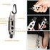 Buspoll Phillips screwdriver keychain tool flat screwdriver and nutdriver hex wrench hand tool...
