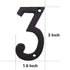 3 Inch House Numbers- Special Cast Iron Home Address Number- Easy Install (3 Inch High, 3)...