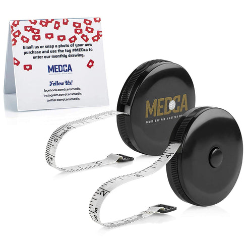 Tape Measure for Body Measuring Tape, (Pack of 2) Dual Sided Inch and CM, Portable, Retractable Soft Ruler Tool for Measurements Body Fat, Fitness...