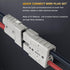 6-10 Gauge Battery Quick Connector 50A 12-36V Battery Quick Disconnect Battery Quick Wire Harness Plug Kit for Car Bike ATV Winches Lifts Motors M...