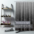 Black Star Shower Curtain Liner 72 x 72, Plastic Waterproof 4G Lightweight Shower Liner for Bathroom, with Grommets Holes and 3 Heavy Duty Magneti...