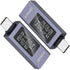 2pcs USB C Power Meter USB C Tester, USB Multimeter 4-30V 0-12A Voltage Current Capacity Energy Power Digital Tester with OLED Display Support 240...