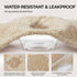 Luciphia Waterproof Dog Blanket Soft Pet Sherpa Calming Thick Blankets,Leakproof Cozy Pet Puppy Blanket for Medium Large Dogs Cats,Sofa Bed Car Co...