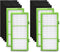 Filter Compatible with Holmes Aer1 Series, Replacement Parts # HAPF300AH-U4R, HAP242-NUC (4 True Replacement + 8 Booster Pre-Filter)...