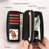 Kamo Womens Wallet Zip Around Phone Wallet Wristlet Travel Long Purse for Women Lady 6.9×3.5?Double Zipper?...