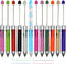 Maydahui 12PCS Multicolour Beadable Ballpoint Pens Retractable 4 in 1 Colored Bead Pen Plastic DIY Pens Cool Shaft Beaded Pen for DIY Making Schoo...