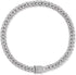 Dog Chain Silver Cuban Collars,Walking Silver Dog Metal Chain Choke Collar with Design Secure Buckle,Pet Cuban Crystal Collar Necklace Accessories...