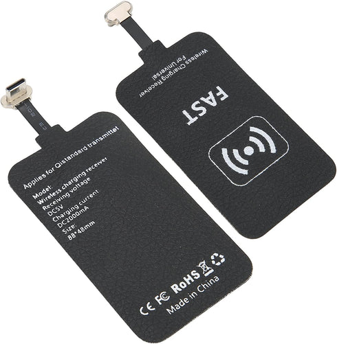 Qi Wireless Charger Receiver USB C 10W Quick Charging Receiver, Type C Wireless Receiver for Type C Android Mobile Phones...