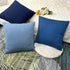Booque Valley Throw Pillow Covers, Pack of 2 Super Soft Elegant Modern Embossed Patterned Blue Cushion Covers Decorative Stretchy Pillow Cases for...