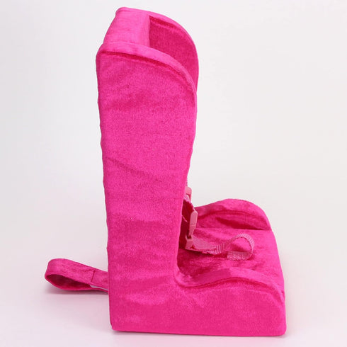 Sophia's 18" Doll Hot Pink Velour Booster Car Seat with Adjustable Harness...