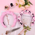 Wecoe 2pcs Skincare Headband For Washing Face Spa Makeup Face Wash Headband Cute Pink Black Cheetah Leopard Printed Puffy Sponge Bubble Headband H...
