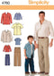 Simplicity 4760 Shirt and Pants Sewing Pattern for Men and Boys A (S-M-L/S-M-L-XL)...