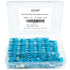 200 pcs (100 Pair) Male Female Spade Connectors F2 6.3mm 1/4'' 16-14 AWG Blue, Heat-Shrink Insulated Quick-Disconnect Electrical Crimp Terminals...